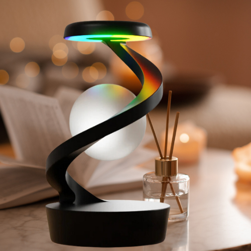 LeviLux Pro™:Fusionnez magie et technologie avec la lampe lévitante et un chargeur